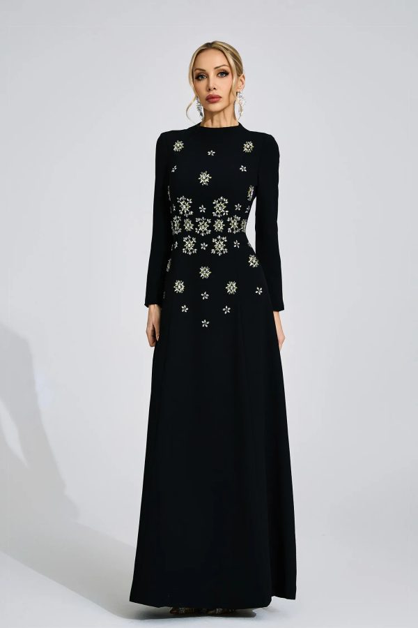 yvette black diamond maxi dress 13