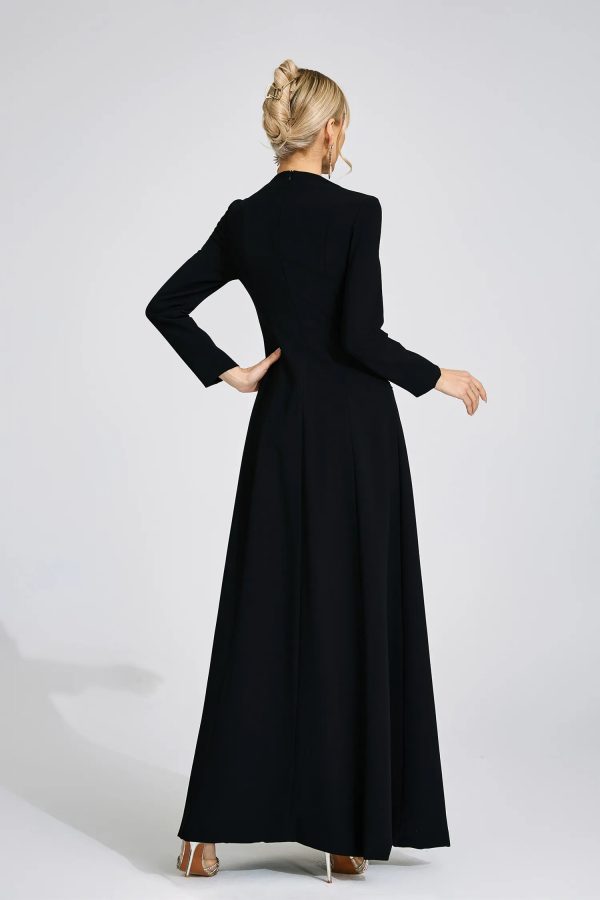 yvette black diamond maxi dress 16