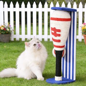 baseball cat scratching post 11