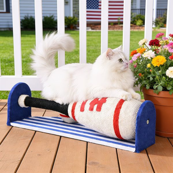 baseball cat scratching post 12