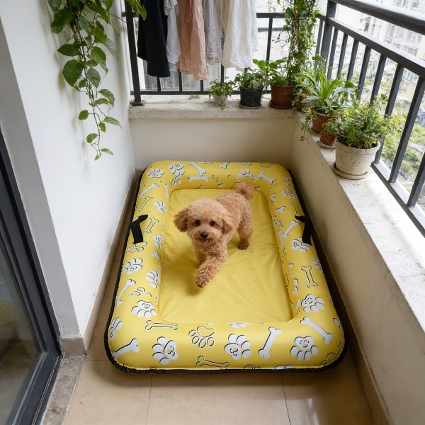 compact & portable anti tear inflatable dog bed 16