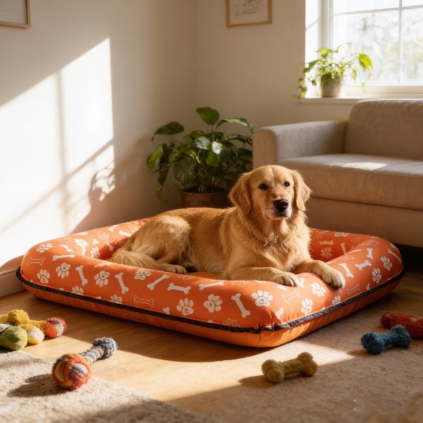 compact & portable anti tear inflatable dog bed 18