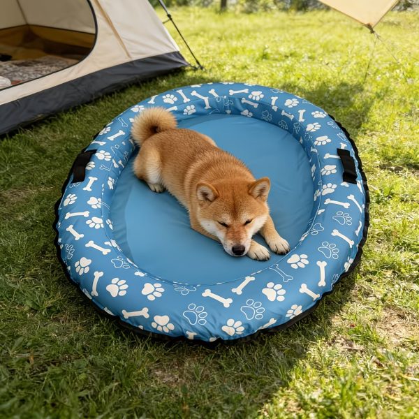 compact & portable anti tear inflatable dog bed 19
