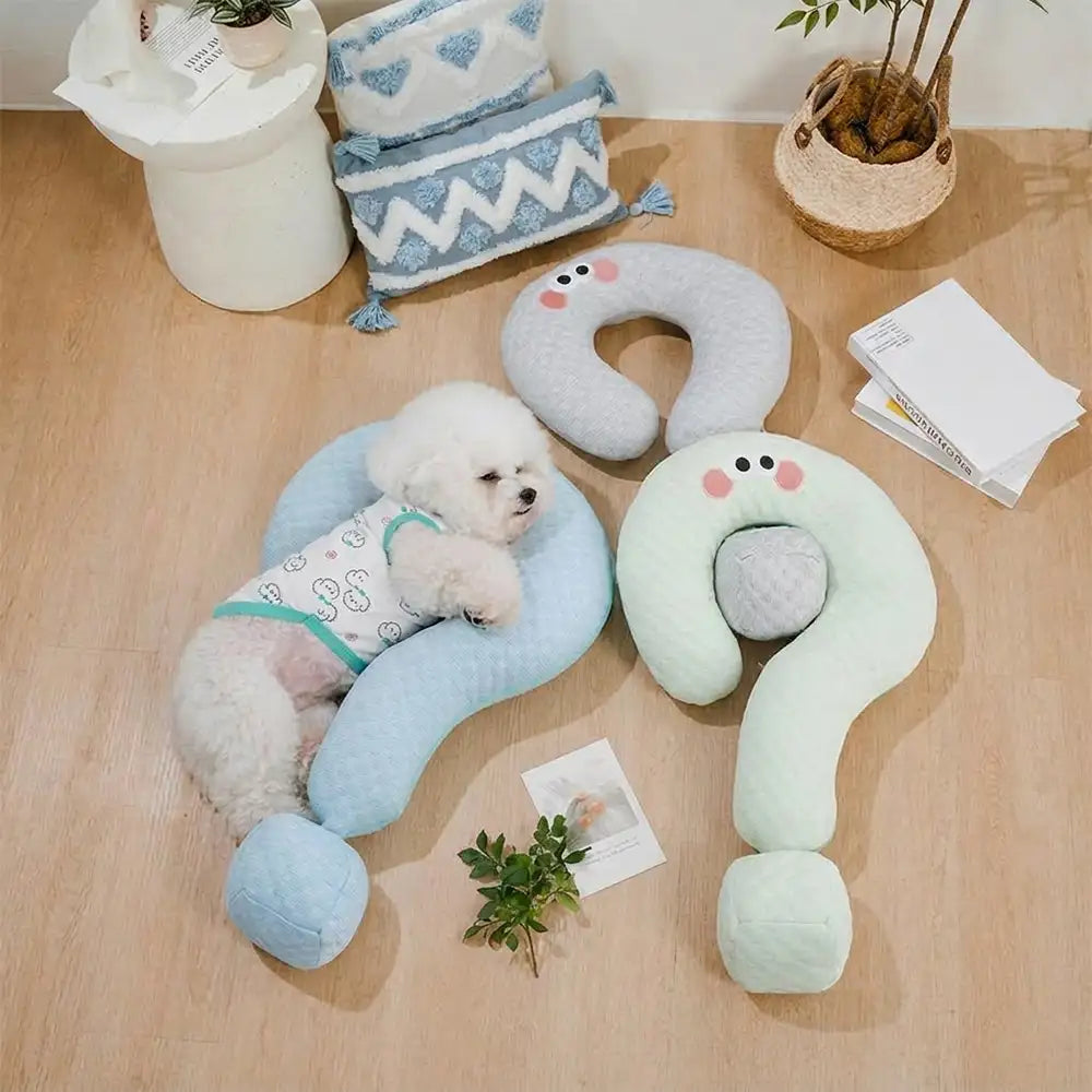 cooling ice silk question mark pillow 11