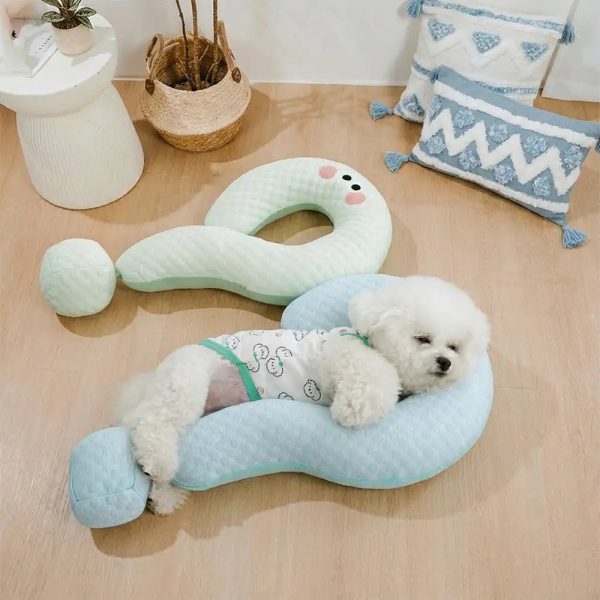 cooling ice silk question mark pillow 14