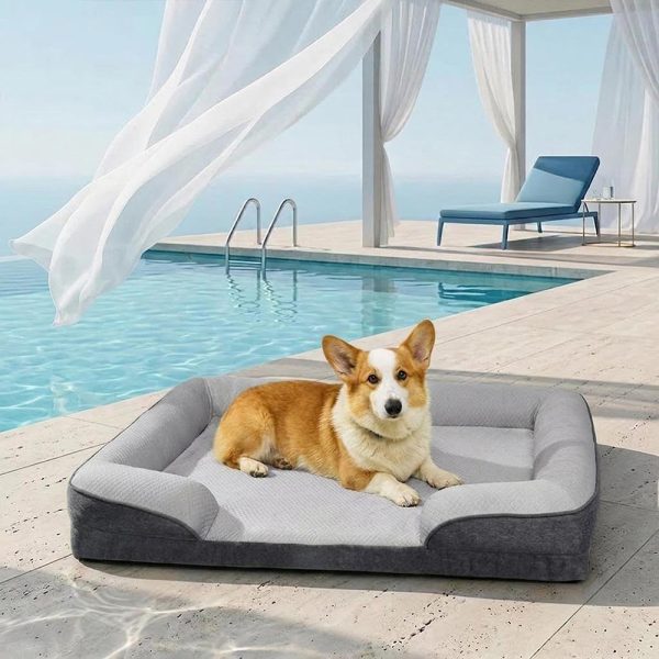 cooling orthopedic washable large dog sofa bed 13