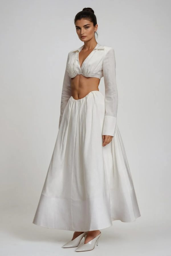 diklah long sleeve crop skirt set 12