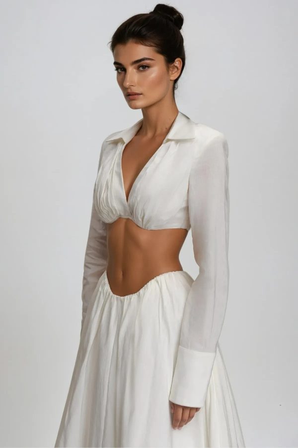 diklah long sleeve crop skirt set 14