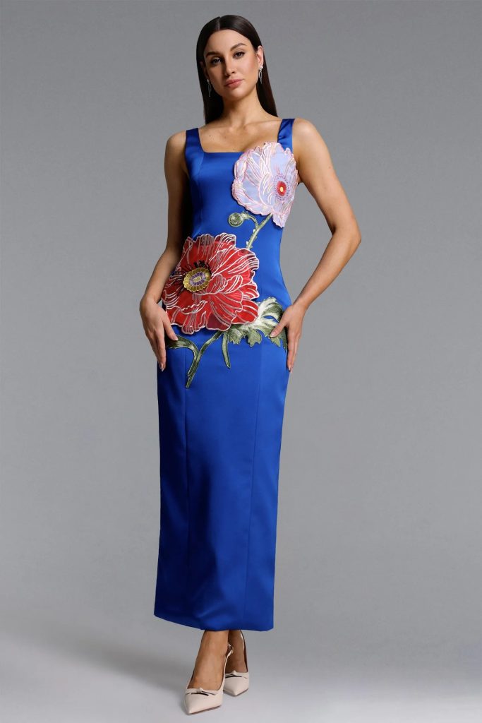 doryqor embroidered flower maxi dress in blue 11