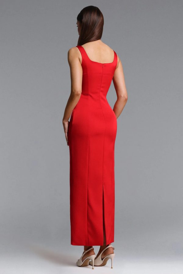 doryqor embroidered flower maxi dress in red 16