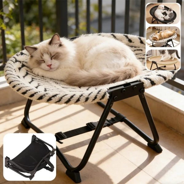 elevated foldable bed for cats & small dogs 20
