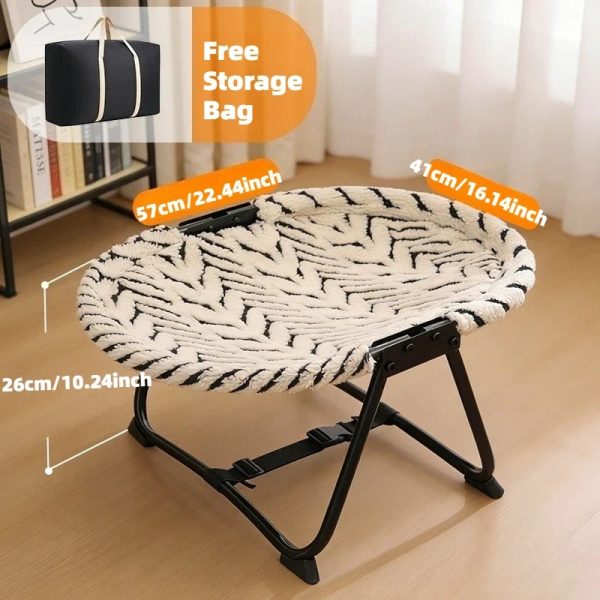 elevated foldable bed for cats & small dogs 22