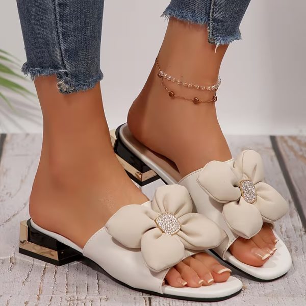 fashion modern bubble flower decorated slippers 21