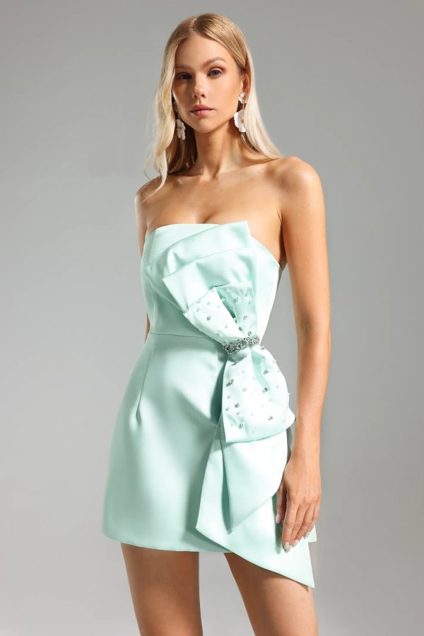 filasy diamante bow mini dress 14