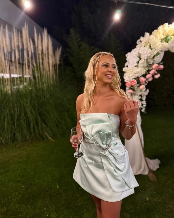 filasy diamante bow mini dress 19