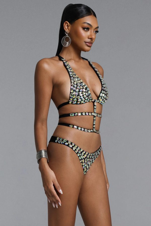 georgiana sexy halter rhinestone bikini 15