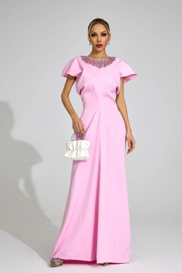 helga pink diamond maxi dress 14