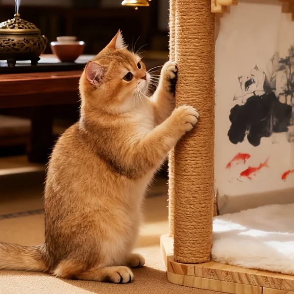 hexagon pavilion inspired cat house 17