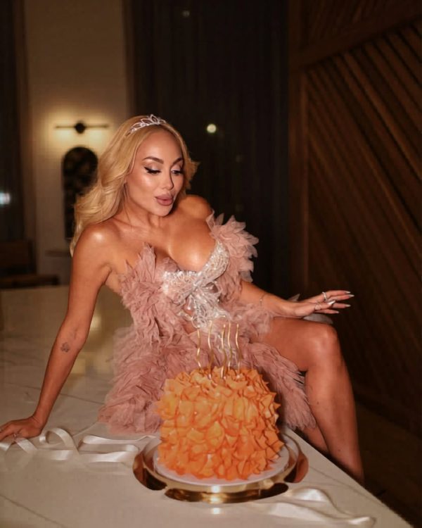 jolleen strapless embellished tulle skirt set in khaki 14