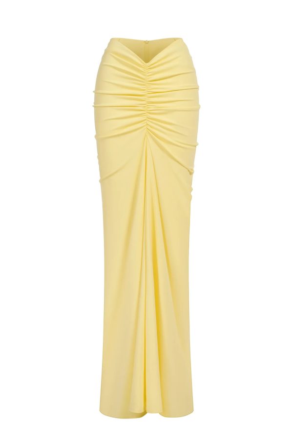 kendall long sleeve knot maxi dress 19