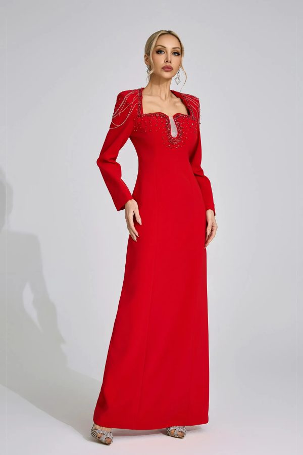 liora red diamond maxi dress 13