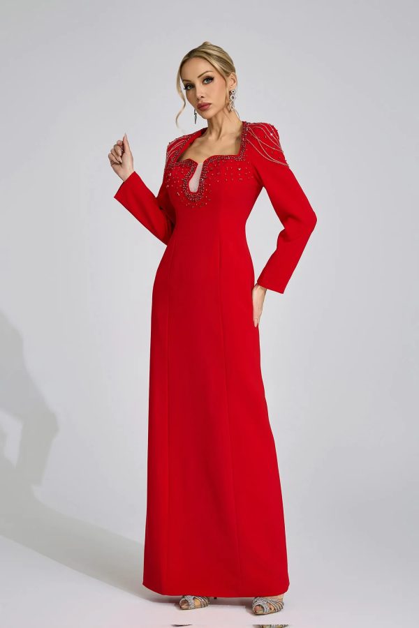 liora red diamond maxi dress 15
