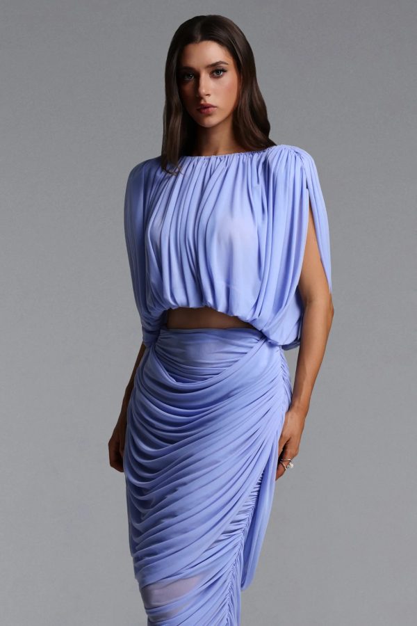 lousia ruched knit top & skirt set 14