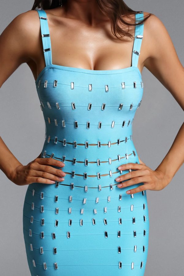 naya hollow diamond bandage blue maxi dress 13