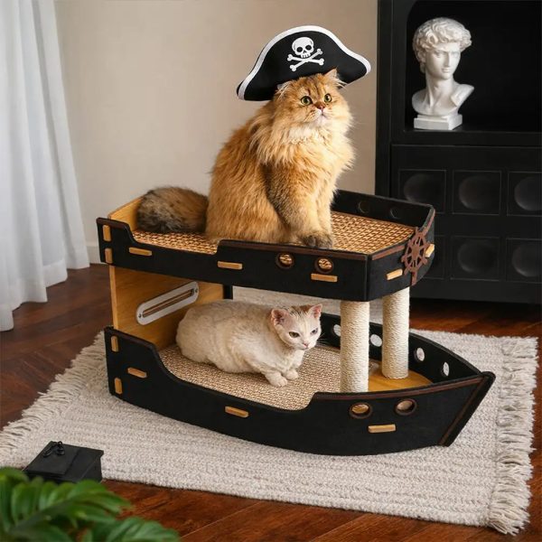 pirate ship double layer pet sleeping bed 100
