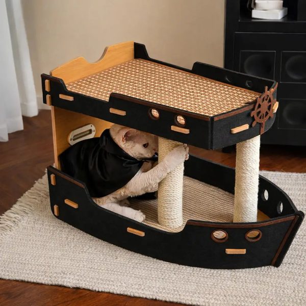 pirate ship double layer pet sleeping bed 300