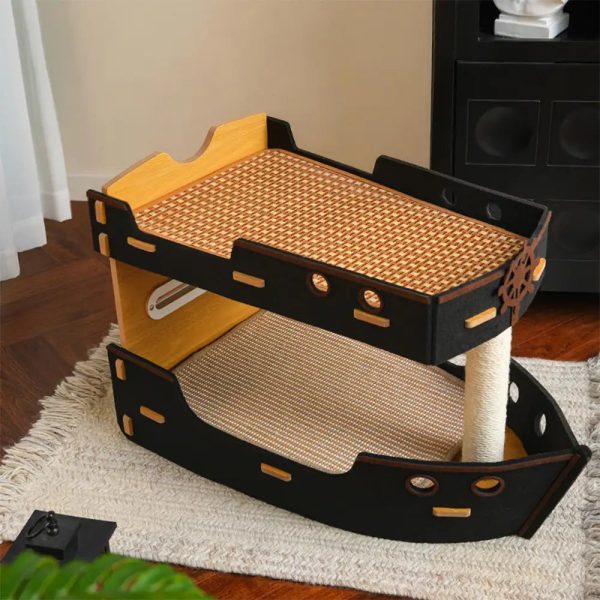 pirate ship double layer pet sleeping bed 500