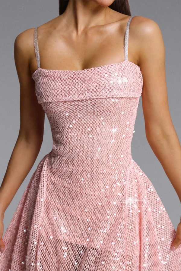 poly sleeveless sequin maxi dress 13