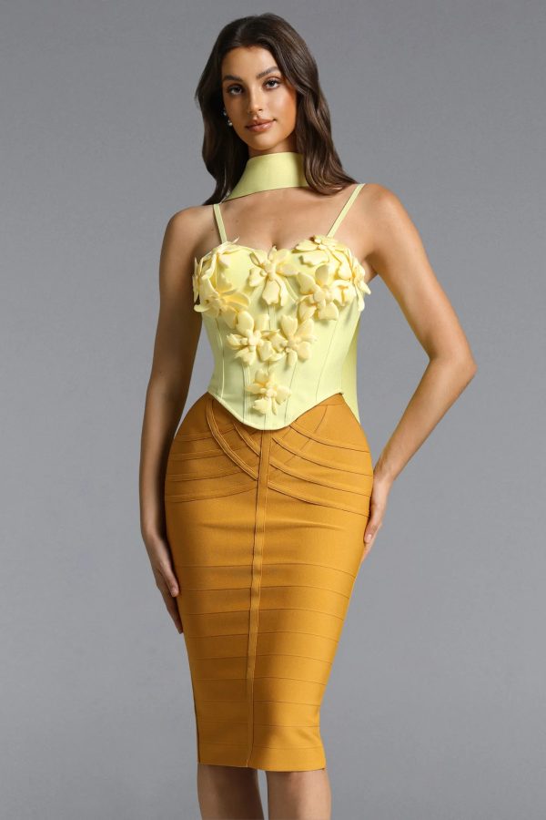 sada flower ribbon bandage top 12