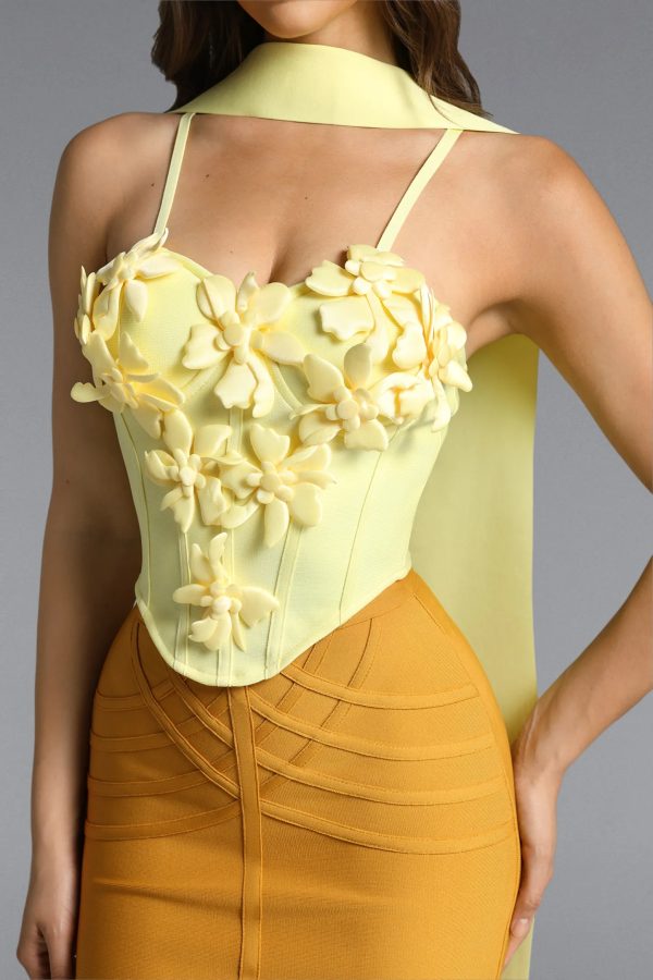 sada flower ribbon bandage top 13