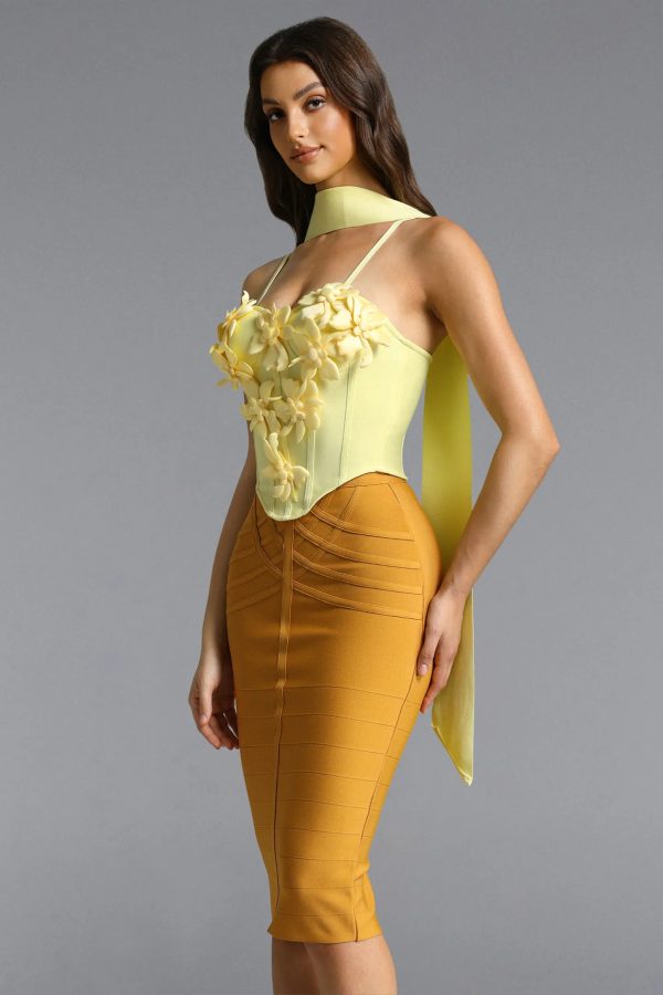 sada flower ribbon bandage top 15
