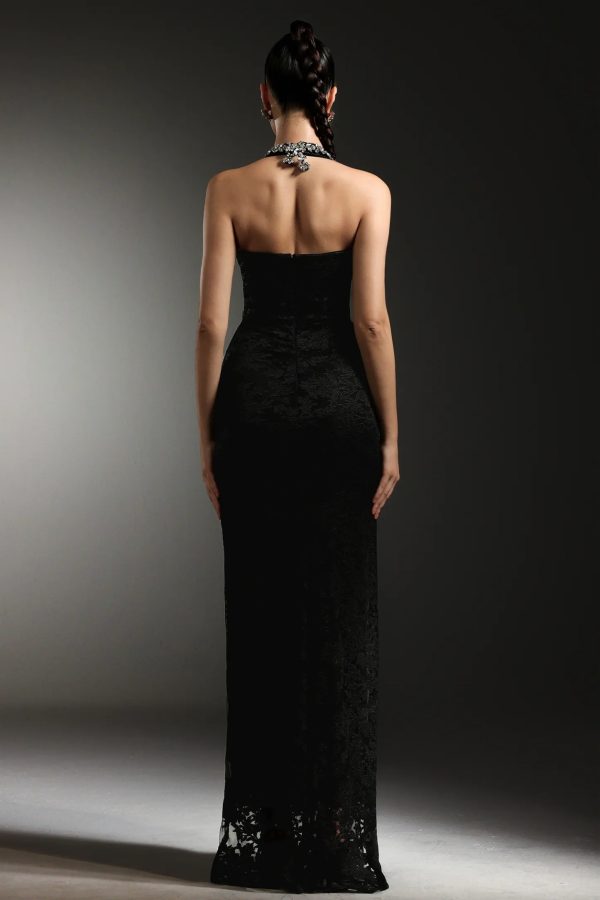 saffie sleeveless v neck diamond maxi dress 16