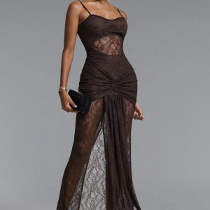 samiya cutout ruched lace maxi dres 11