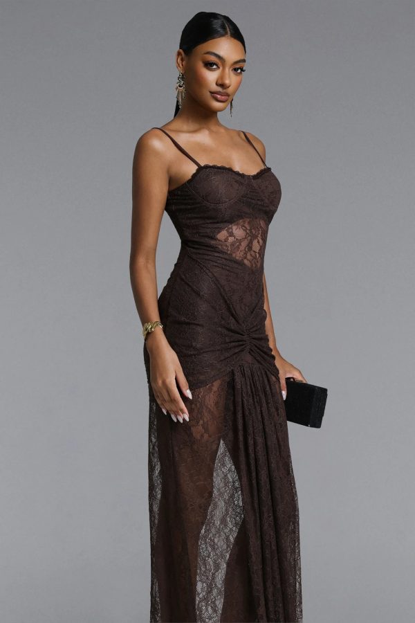 samiya cutout ruched lace maxi dres 14