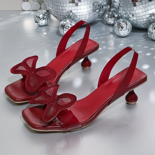 summer fashionable butterfly stiletto sandals 21