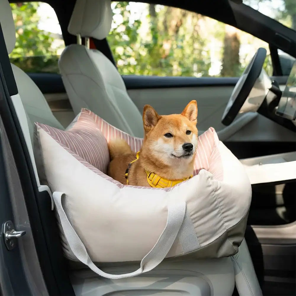 travel safety semi enclosed water repellent dog car seat bed 11