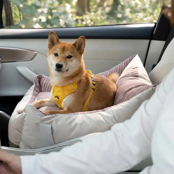 travel safety semi enclosed water repellent dog car seat bed 13