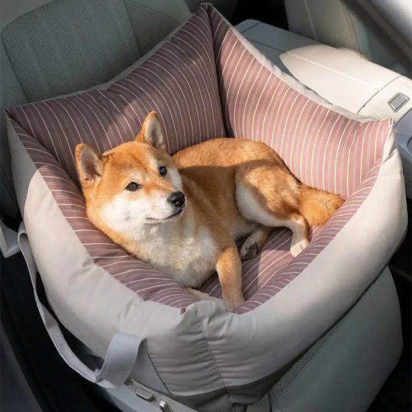 travel safety semi enclosed water repellent dog car seat bed 14