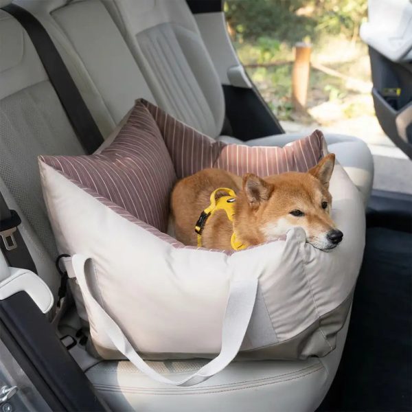 travel safety semi enclosed water repellent dog car seat bed 15
