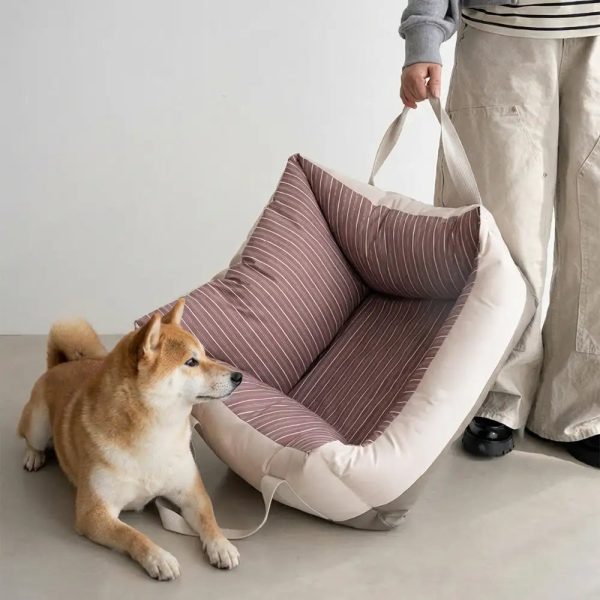 travel safety semi enclosed water repellent dog car seat bed 18