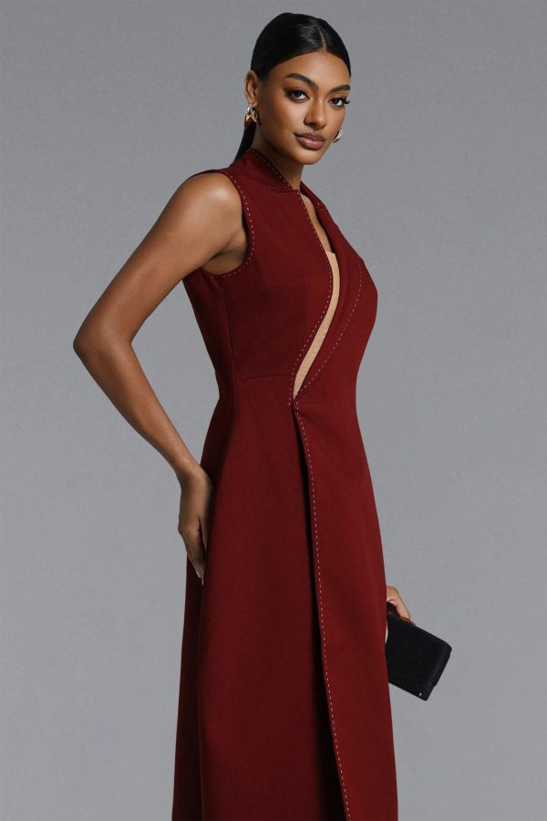wenrey sleeveless cutout woven maxi dress 14