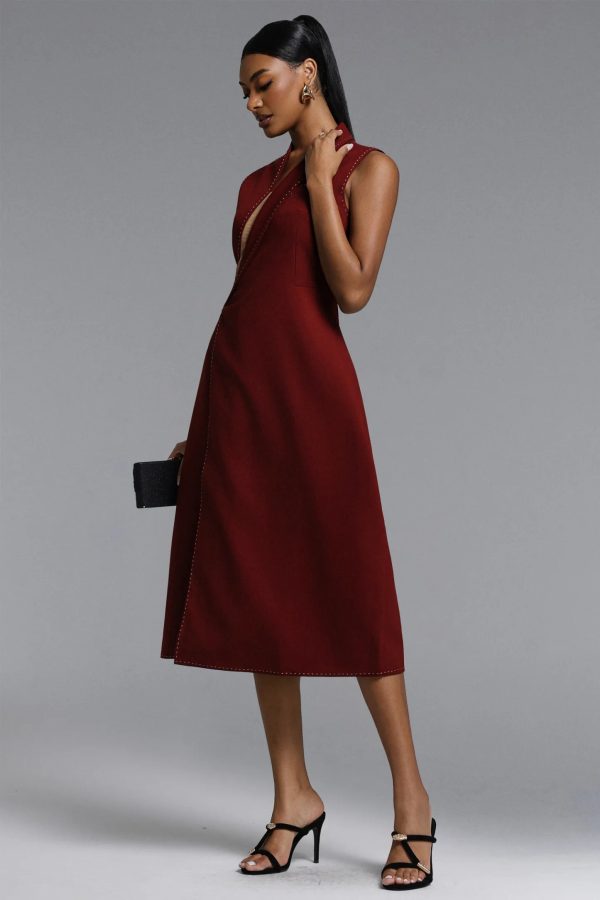 wenrey sleeveless cutout woven maxi dress 15