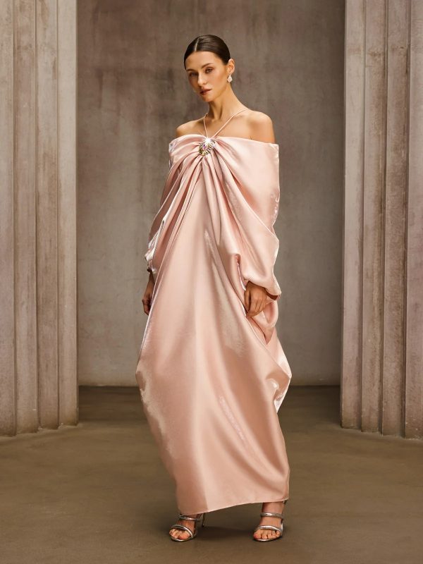 drika off shoulder ruched crystal maxi dress 15