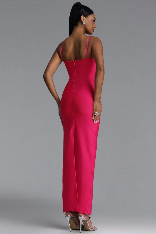 mota halter v neck rhinestone bandage maxi dress 16