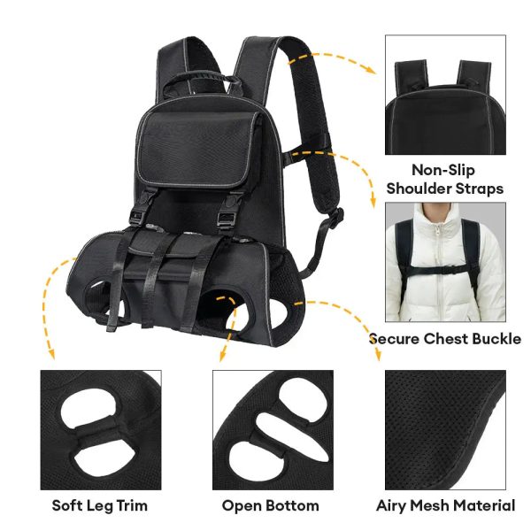 outdoor ergonomic comfortable lift harness dog sling carrier 13