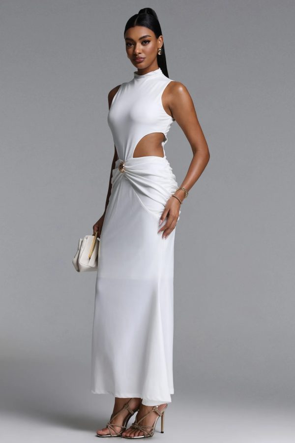rui high neck sleeveless cutout knit maxi dress 15